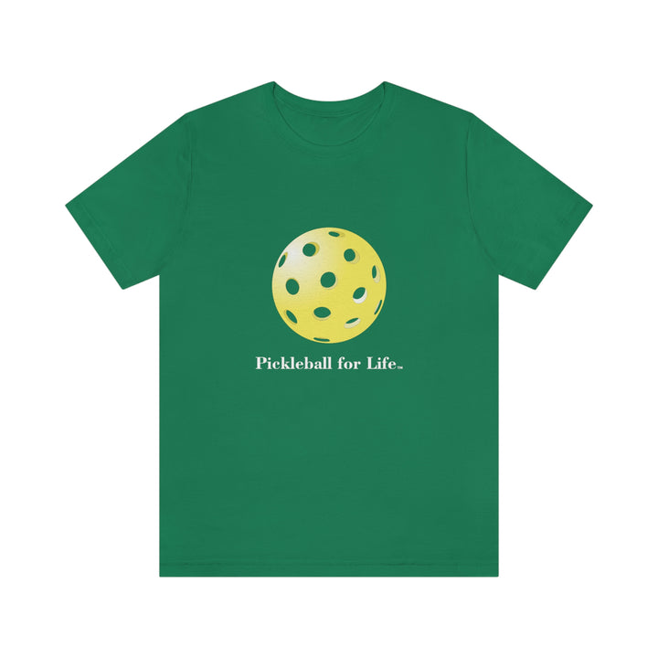 Pickleball for Life-Yellow Unisex T-Shirt - Great Pickleball Stuff