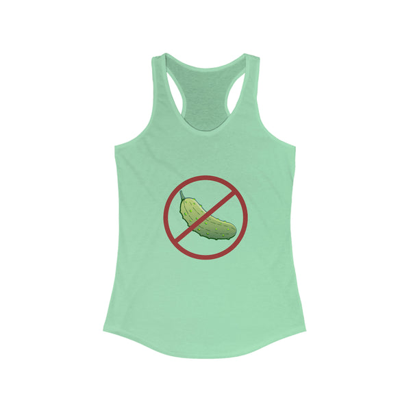 No Pickle! Women's Racerback Tank - Great Pickleball Stuff