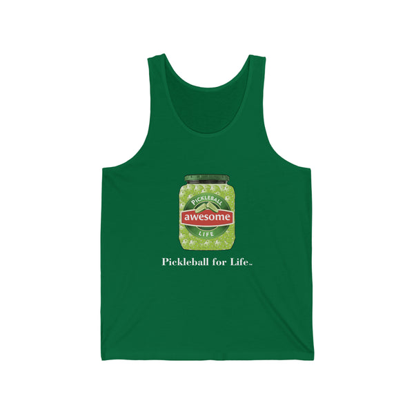 Awesome Pickles Unisex Cotton Tank - Great Pickleball Stuff