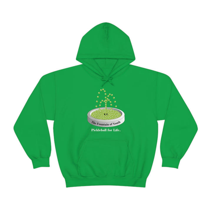 The Pickleball Fountain-Green Unisex Hoodie - Great Pickleball Stuff