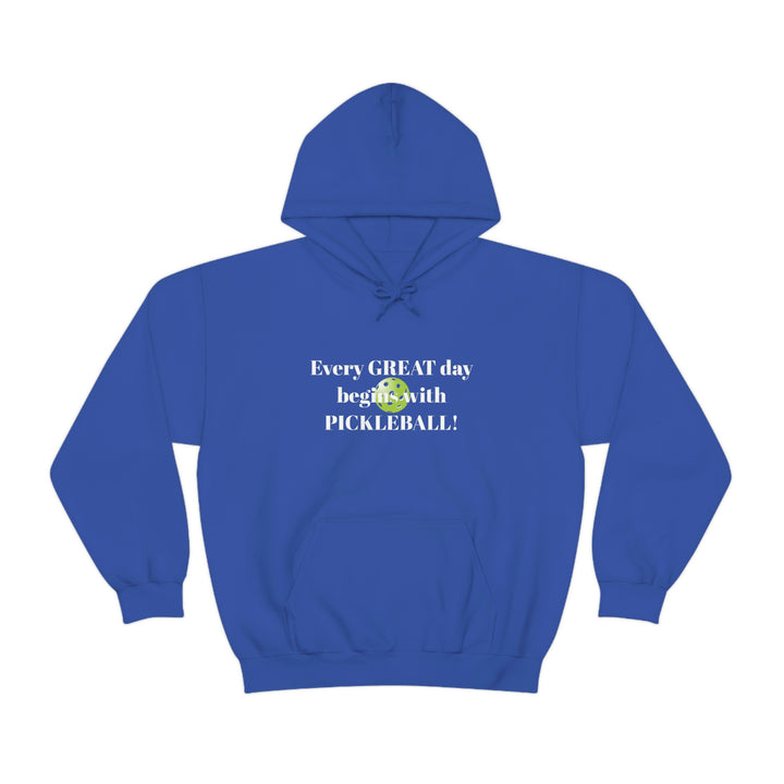 Every Great Day Begins with Pickleball! Unisex Hoodie - Great Pickleball Stuff