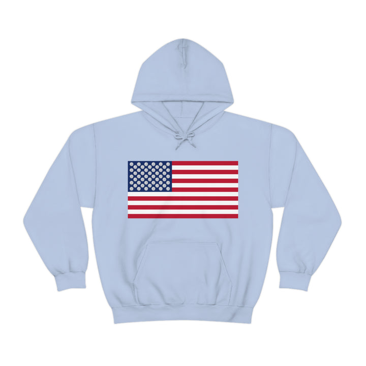 Pickleball Stars Flag Unisex Hoodie - Great Pickleball Stuff