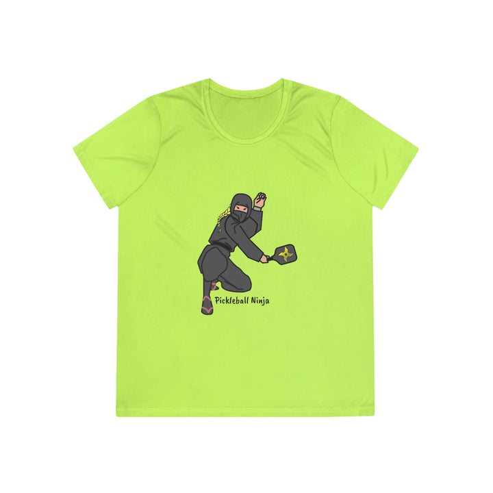 Pickleball Ninja-Female Women's Moisture-Wicking T-Shirt - Great Pickleball Stuff