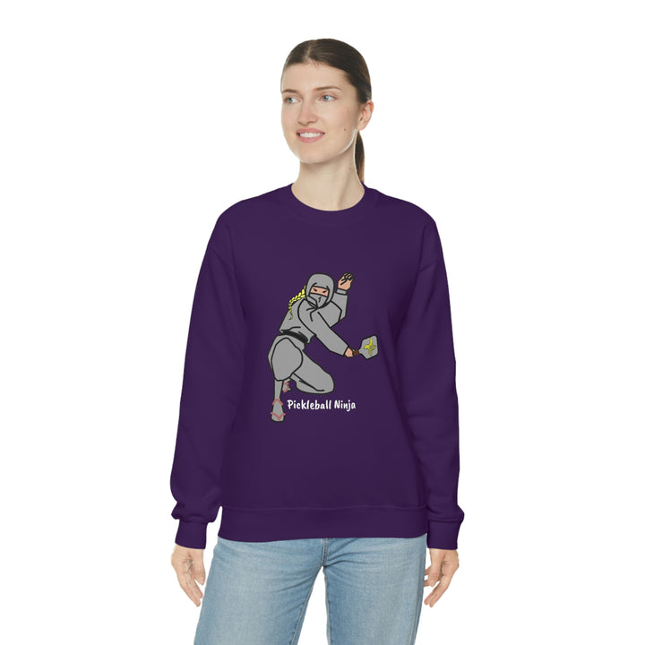 Pickleball Ninja-Female Unisex Crewneck Sweatshirt - Great Pickleball Stuff