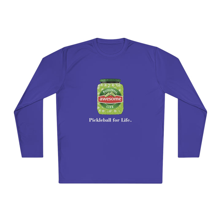 Awesome Pickles Unisex Moisture-Wicking Long Sleeve Tee - Great Pickleball Stuff