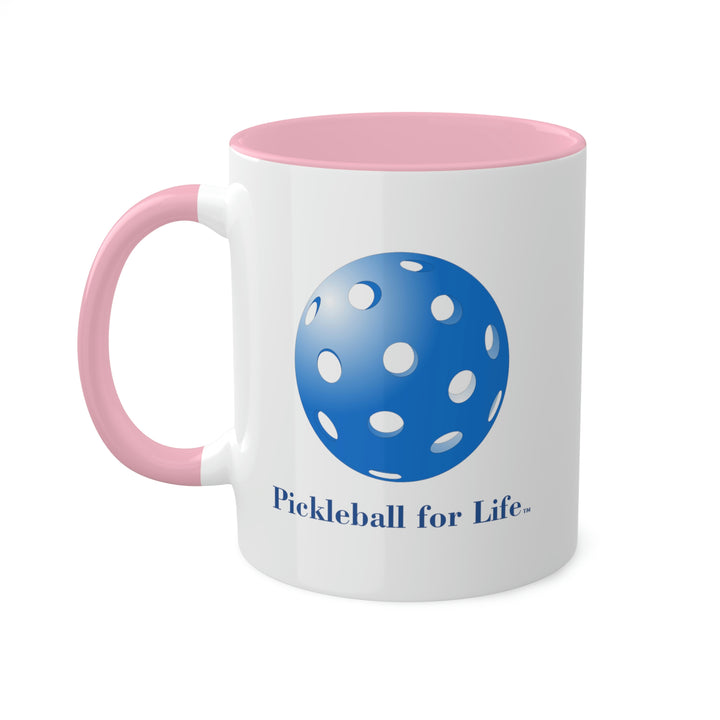 Pickleball for Life-Blue Coffee Mug-Great Pickleball Stuff