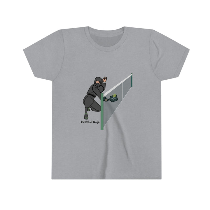 Pickleball Ninja Dinking-Male Youth T-Shirt - Great Pickleball Stuff