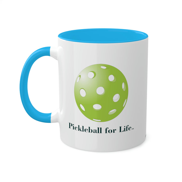 Pickleball for Life-Green Coffee Mug-Great Pickleball Stuff