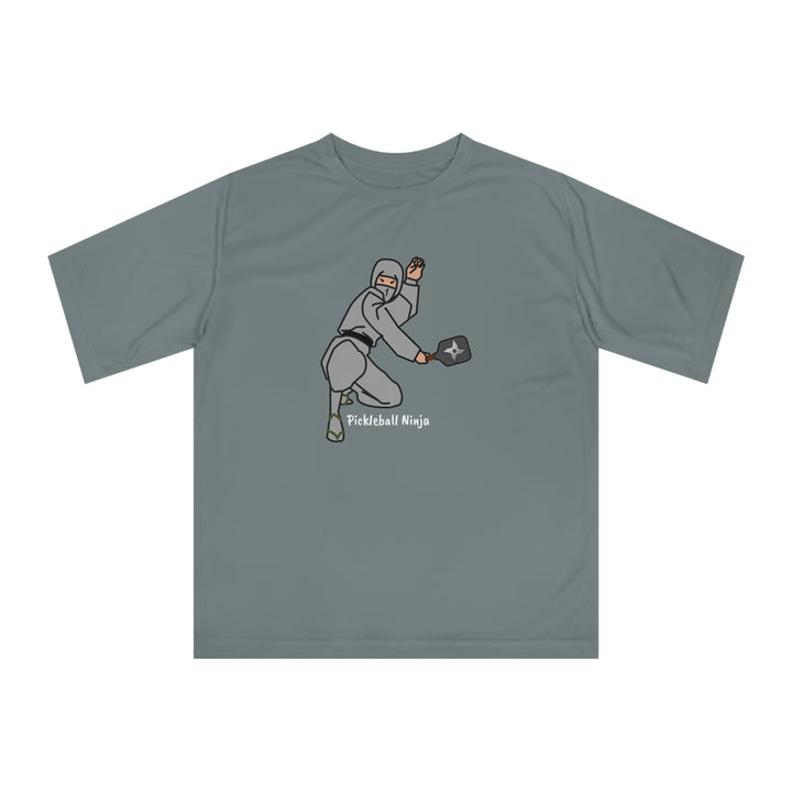 Pickleball Ninja-Male Unisex Moisture-Wicking T-Shirt - Great Pickleball Stuff