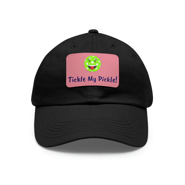 Tickle My Pickle Pickleball Cap with Leather Patch - Great Pickleball Stuff