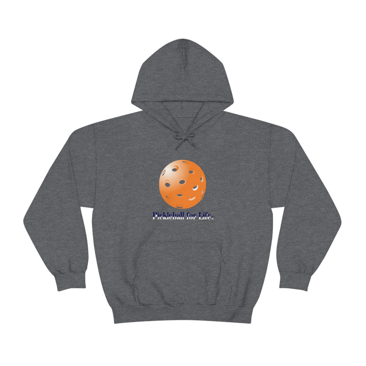 Pickleball for Life-Orange Unisex Hoodie - Great Pickleball Stuff