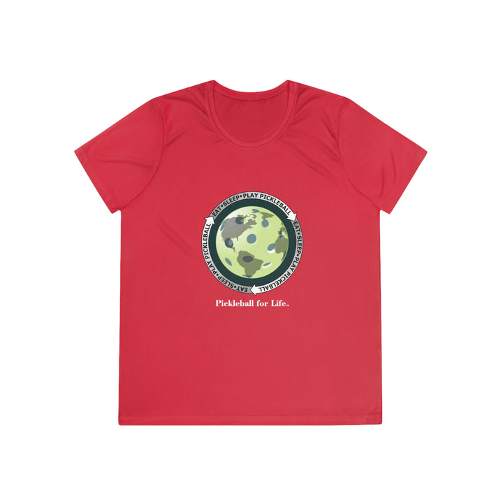 Eat Sleep Play Pickleball Women's Moisture-Wicking T-Shirt - Great Pickleball Stuff