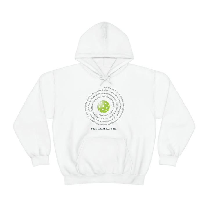 Just One More Game-Spiral Unisex Hoodie - Great Pickleball Stuff