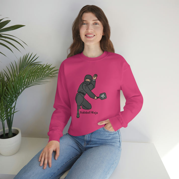 Pickleball Ninja-Male Unisex Crewneck Sweatshirt - Great Pickleball Stuff