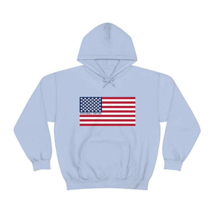 Pickleball for Life Flag Unisex Hoodie - Great Pickleball Stuff