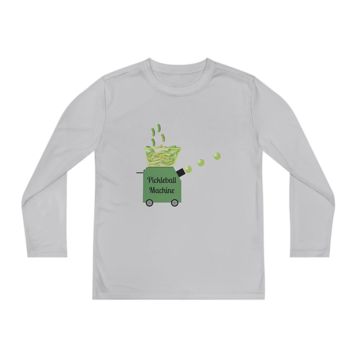 The Pickleball Machine Youth Long Sleeve Moisture-Wicking T-Shirt - Great Pickleball Stuff