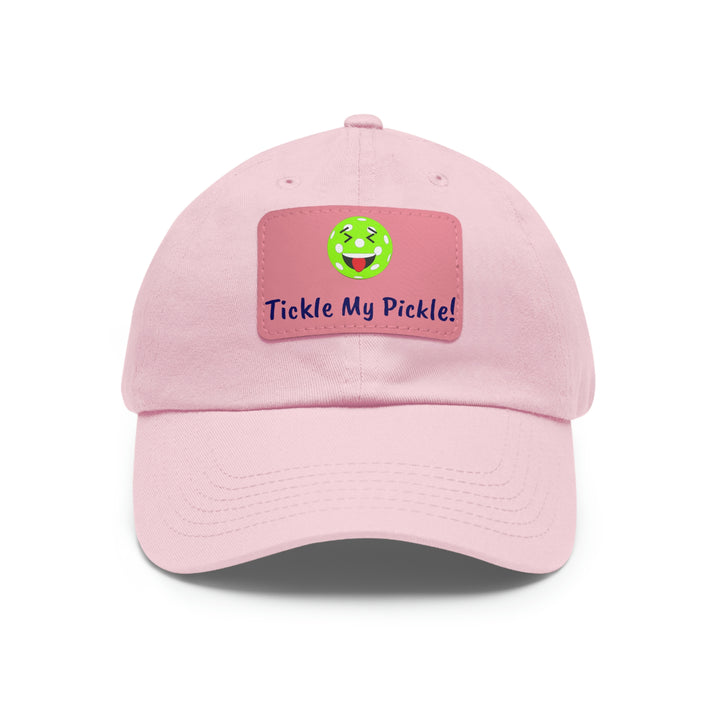 Tickle My Pickle Pickleball Cap with Leather Patch - Great Pickleball Stuff