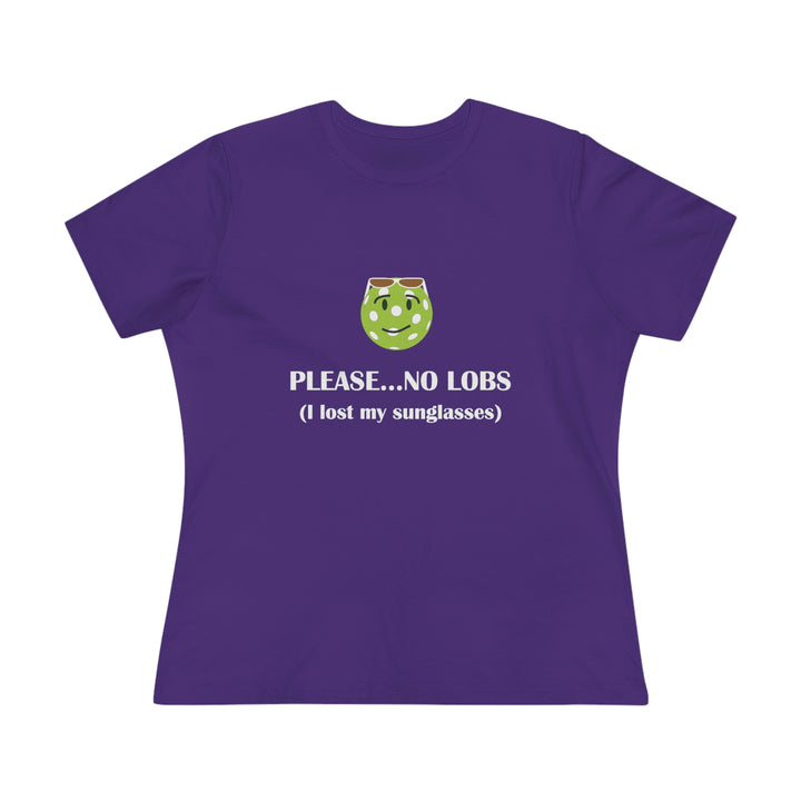 Please No Lobs-I Lost My Sunglasses Women's Relaxed-Fit T-shirt - Great Pickleball Stuff