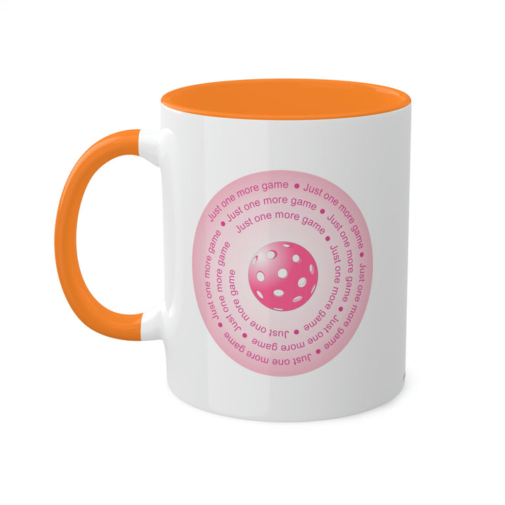 Just One More Game-Pink Coffee Mug - Great Pickleball Stuff