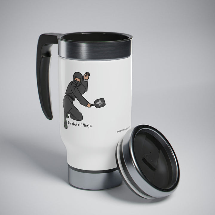 Pickleball Ninja-Male Travel Mug - Great Pickleball Stuff