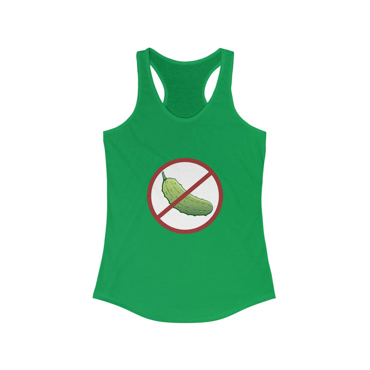 No Pickle! Women's Racerback Tank - Great Pickleball Stuff