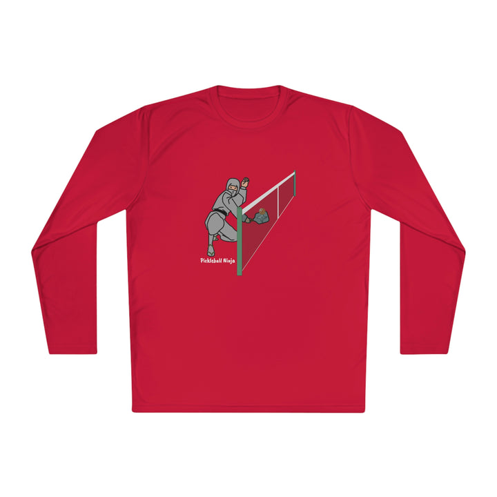 Pickleball Ninja Dinking-Male Unisex Moisture-Wicking Long Sleeve Tee - Great Pickleball Stuff