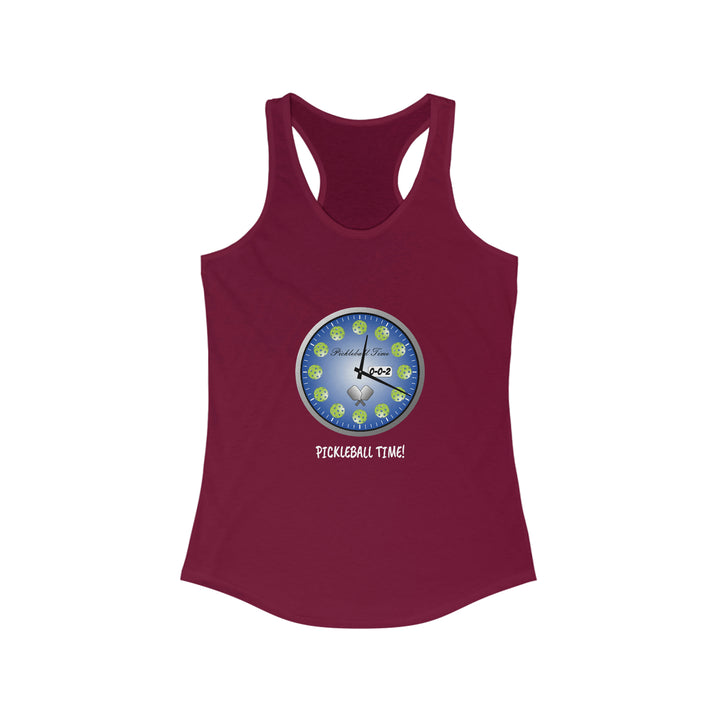 Pickleball Time Women's Racerback Tank - Great Pickleball Stuff