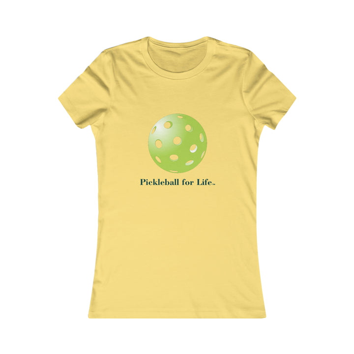 Pickleball for Life-Green Women's Slim-Fit Premium Cotton T-Shirt - Great Pickleball Stuff