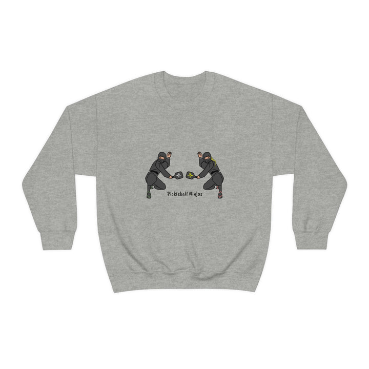 Pickleball Ninjas-Mixed Doubles Unisex Crewneck Sweatshirt - Great Pickleball Stuff