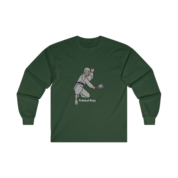 Pickleball Ninja-Male Ultra Cotton Long Sleeve Tee - Great Pickleball Stuff