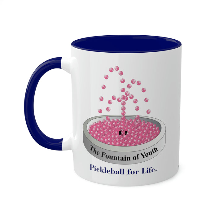 The Pickleball Fountain-Pink Coffee Mug-Great Pickleball Stuff