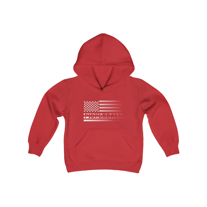 Pickleball Flag Transparent (Faded) Youth Hoodie - Great Pickleball Stuff