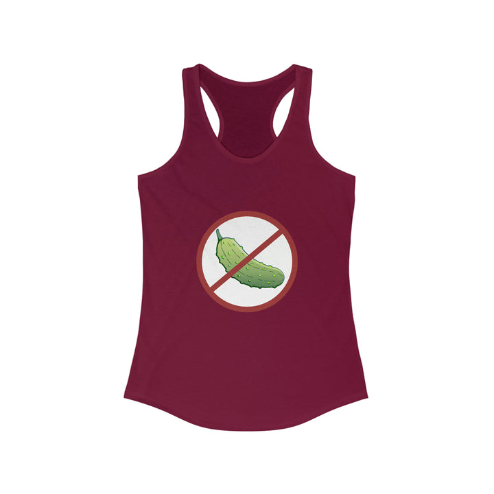 No Pickle! Women's Racerback Tank - Great Pickleball Stuff