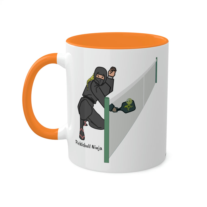 Pickleball Ninja Dinking-Female Coffee Mug-Great Pickleball Stuff