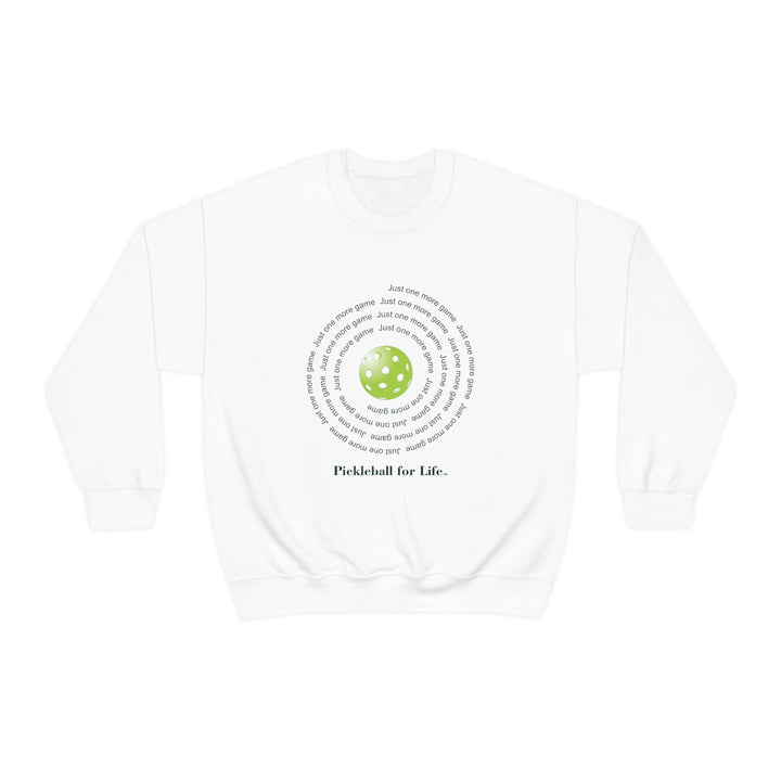 Just One More Game-Spiral Unisex Crewneck Sweatshirt - Great Pickleball Stuff