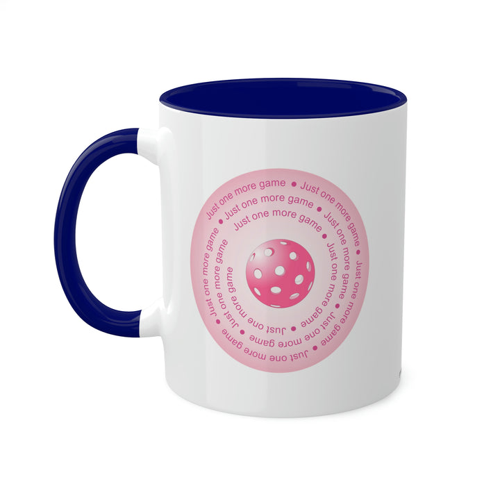 Just One More Game-Pink Coffee Mug - Great Pickleball Stuff