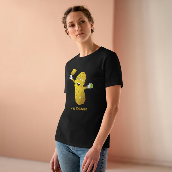 I'm Golden! Women's Relaxed-Fit T-shirt - Great Pickleball Stuff