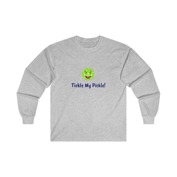 Tickle My Pickle Ultra Cotton Long Sleeve Tee - Great Pickleball Stuff