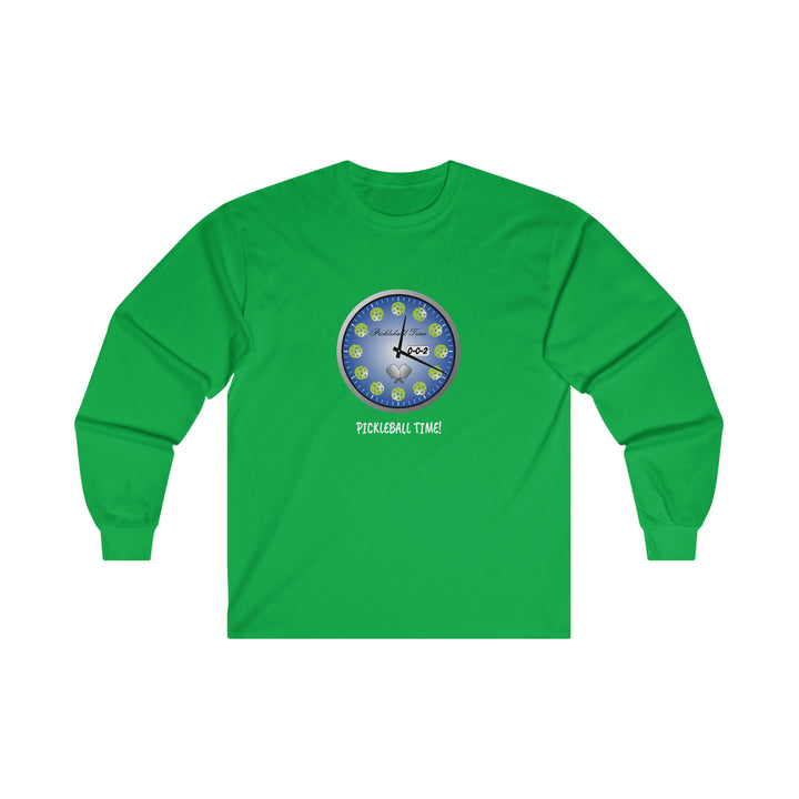 Pickleball Time Ultra Cotton Long Sleeve Tee - Great Pickleball Stuff