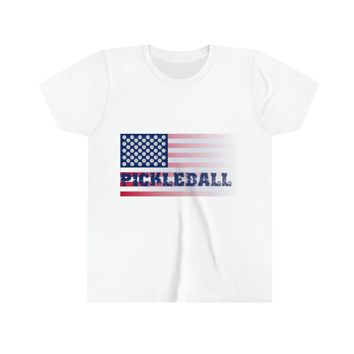 Pickleball Flag (Faded) Youth T-Shirt - Great Pickleball Stuff