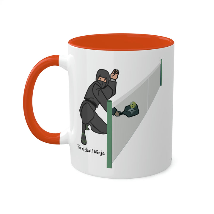 Pickleball Ninja Dinking-Male Coffee Mug-Great Pickleball Stuff