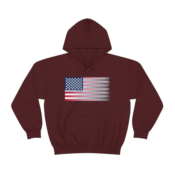 Pickleball for Life Flag (Faded) Unisex Hoodie - Great Pickleball Stuff