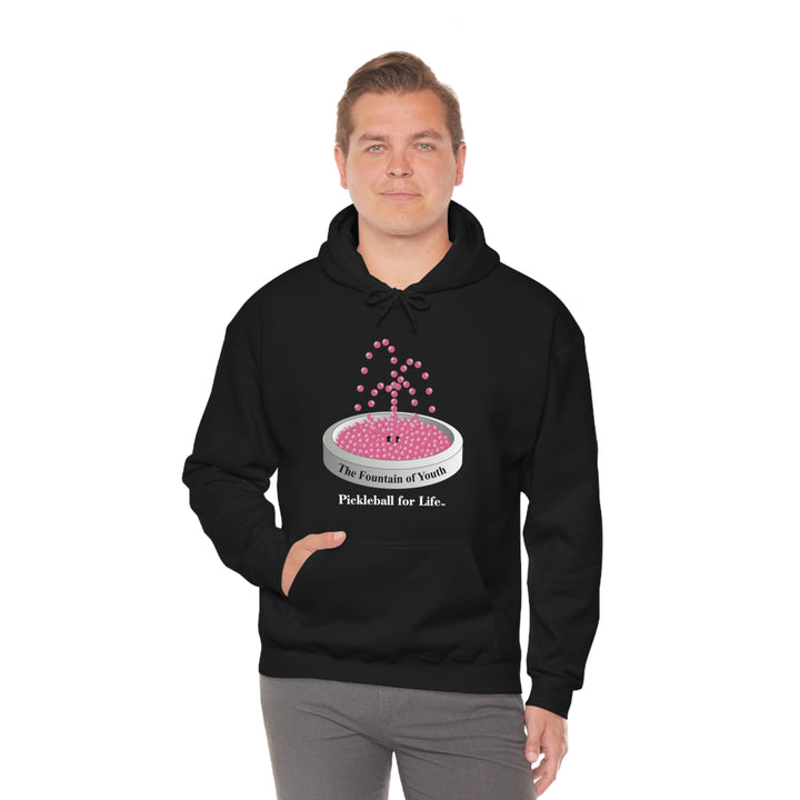 The Pickleball Fountain-Pink Unisex Hoodie - Great Pickleball Stuff