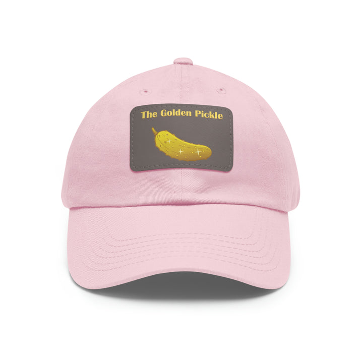 The Golden Pickle Pickleball Cap with Leather Patch - Great Pickleball Stuff