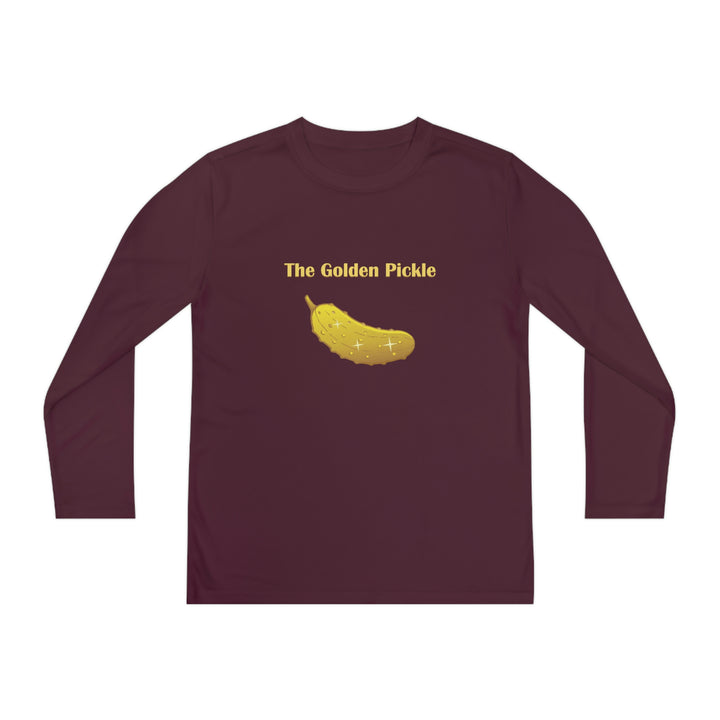 The Golden Pickle Youth Long Sleeve Moisture-Wicking T-Shirt - Great Pickleball Stuff