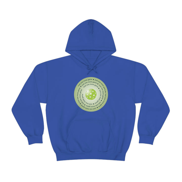 Just One More Game-Green Unisex Hoodie - Great Pickleball Stuff