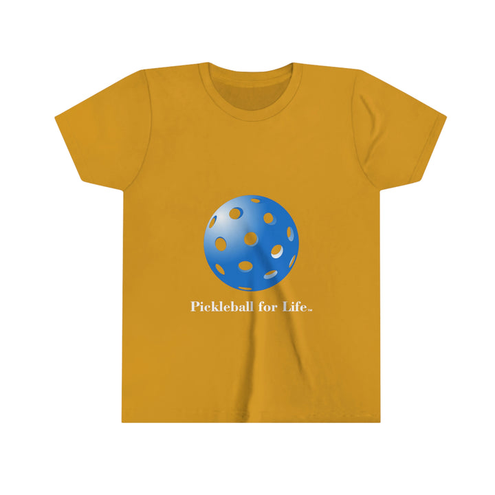 Pickleball for Life-Blue Youth T-Shirt - Great Pickleball Stuff