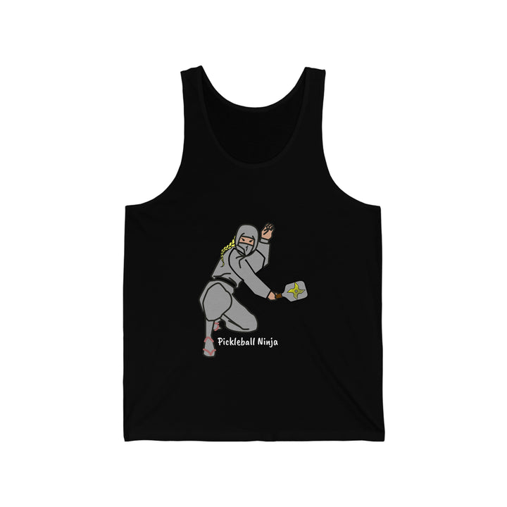 Pickleball Ninja-Female  Unisex Cotton Tank - Great Pickleball Stuff