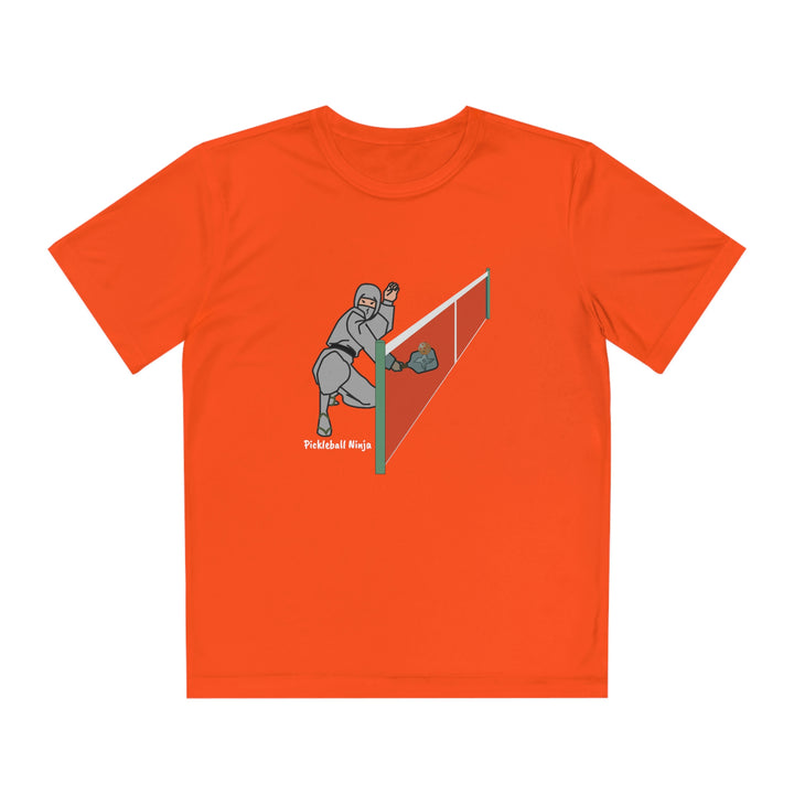 Pickleball Ninja Dinking-Male Youth Moisture-Wicking T-Shirt - Great Pickleball Stuff