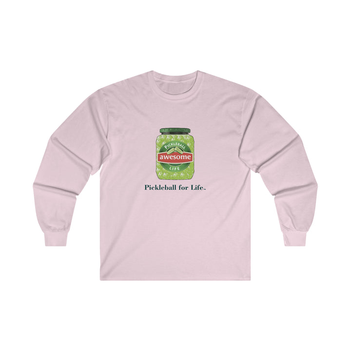 Awesome Pickles Ultra Cotton Long Sleeve Tee - Great Pickleball Stuff